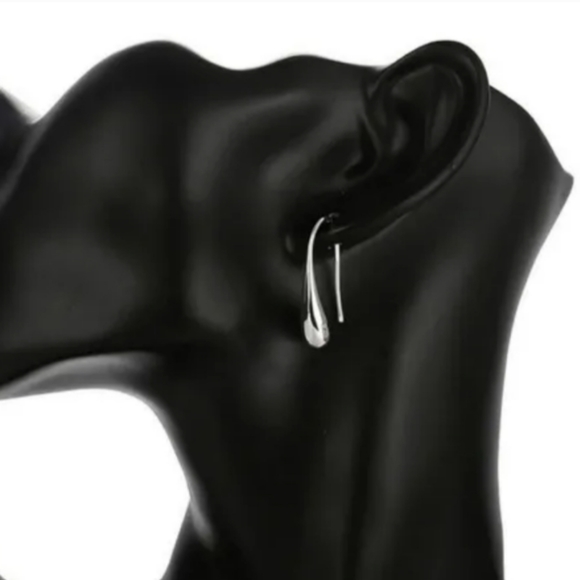 925 Sterling Silver Waterdrop Jewelry Set Bracelet Necklace Earrings Ring - Picture 14 of 16